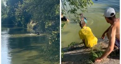 (Видео) В Бельцах прохожие спасли детей, которые тонули в озере
