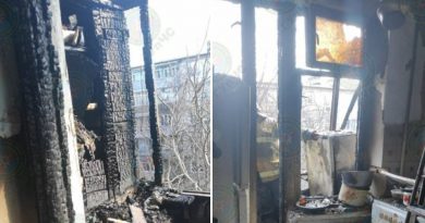 (Видео) В Рыбнице 61-летнего мужчину спасли из горящей квартиры. Он спал, когда его жилье охватил огонь